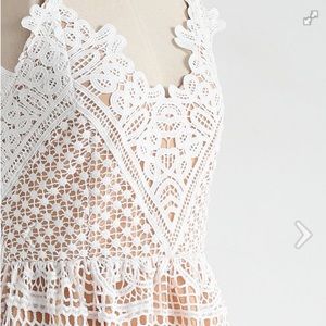 moonlit night cross back crochet cami dress